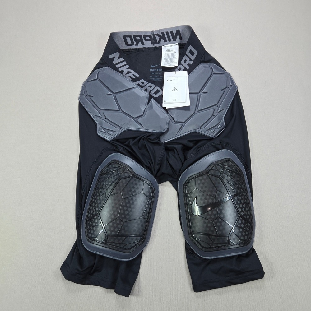 Nike‎ Pro Hyperstrong Padded Football Girdle Compression Shorts Black Mens 3XL